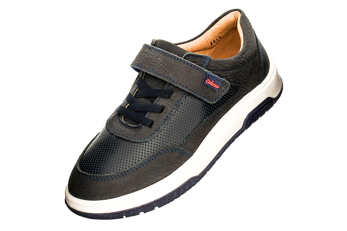 ZAPATO CASUAL PARA NIÑO 680904 PIEL AZUL