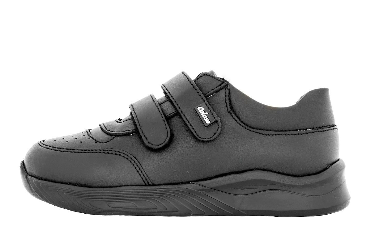 TENIS ESCOLAR UNISEX 681102 PIEL NEGRA