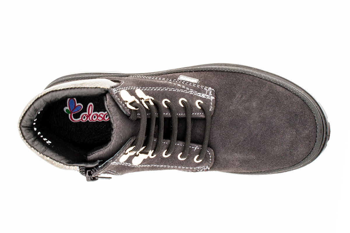 BOTA PARA NIÑA 811604 GAMUZA GRIS