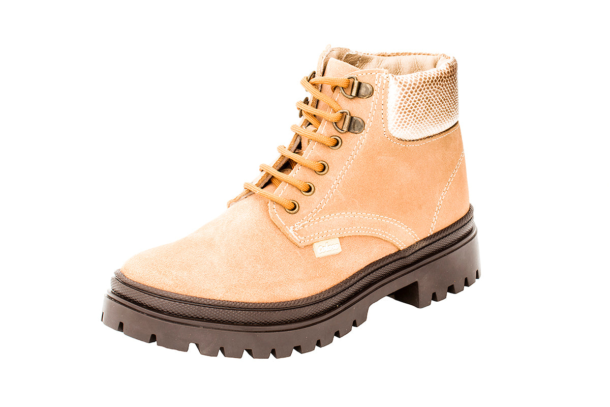 BOTA PARA NIÑA 811605 GAMUZA BEIGE