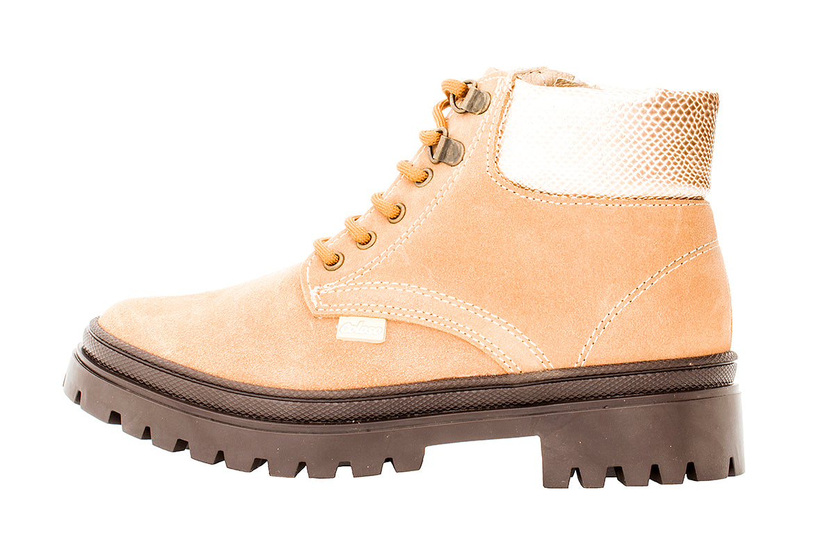 BOTA PARA NIÑA 811605 GAMUZA BEIGE