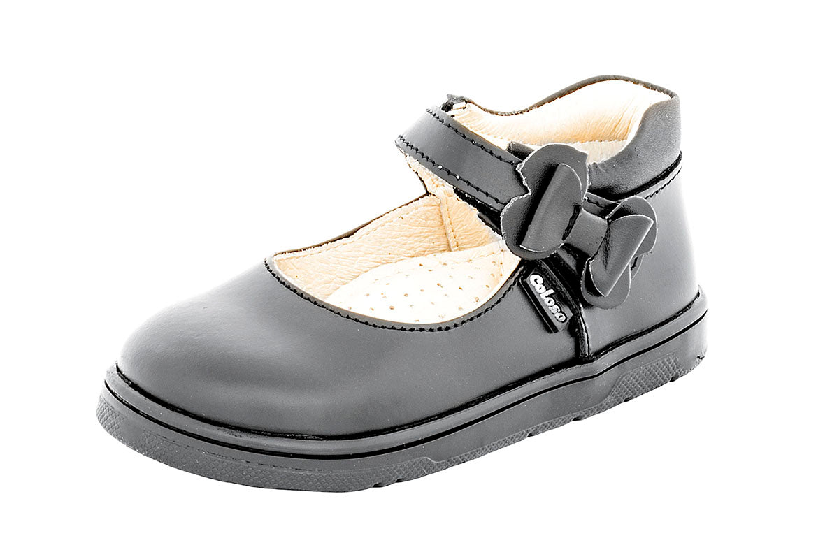 ESCOLAR PARA NIÑA 91001 PIEL NEGRA