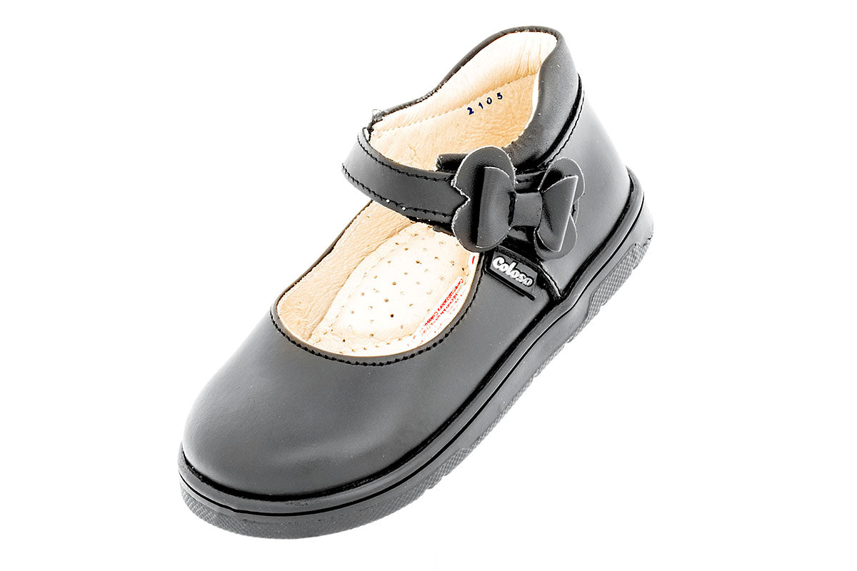 ESCOLAR PARA NIÑA 91001 PIEL NEGRA
