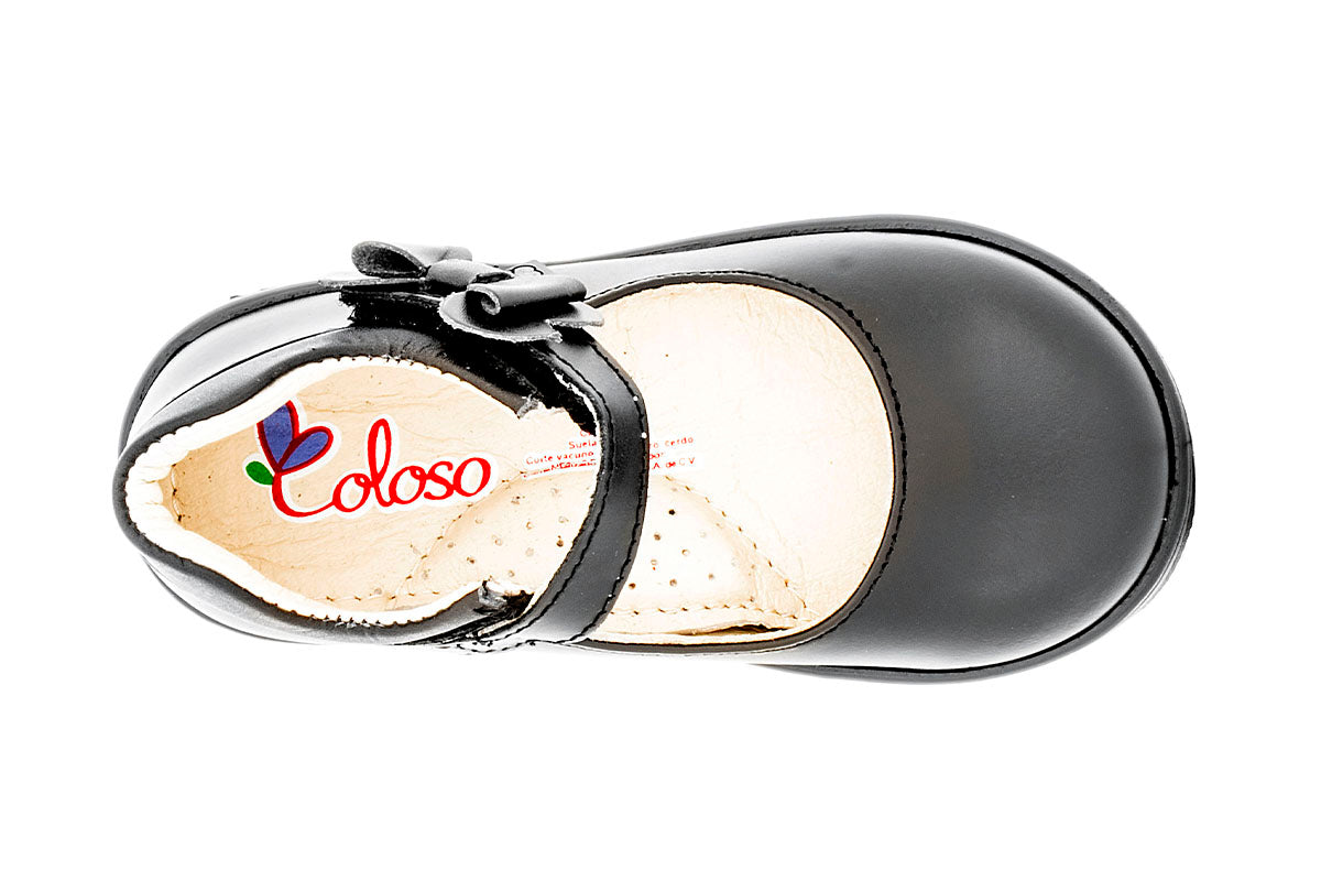 ESCOLAR PARA NIÑA 91001 PIEL NEGRA
