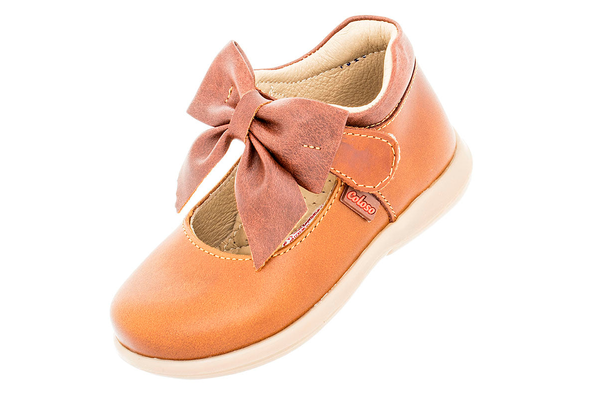 ZAPATO PARA NIÑA 97008 PIEL CAFE