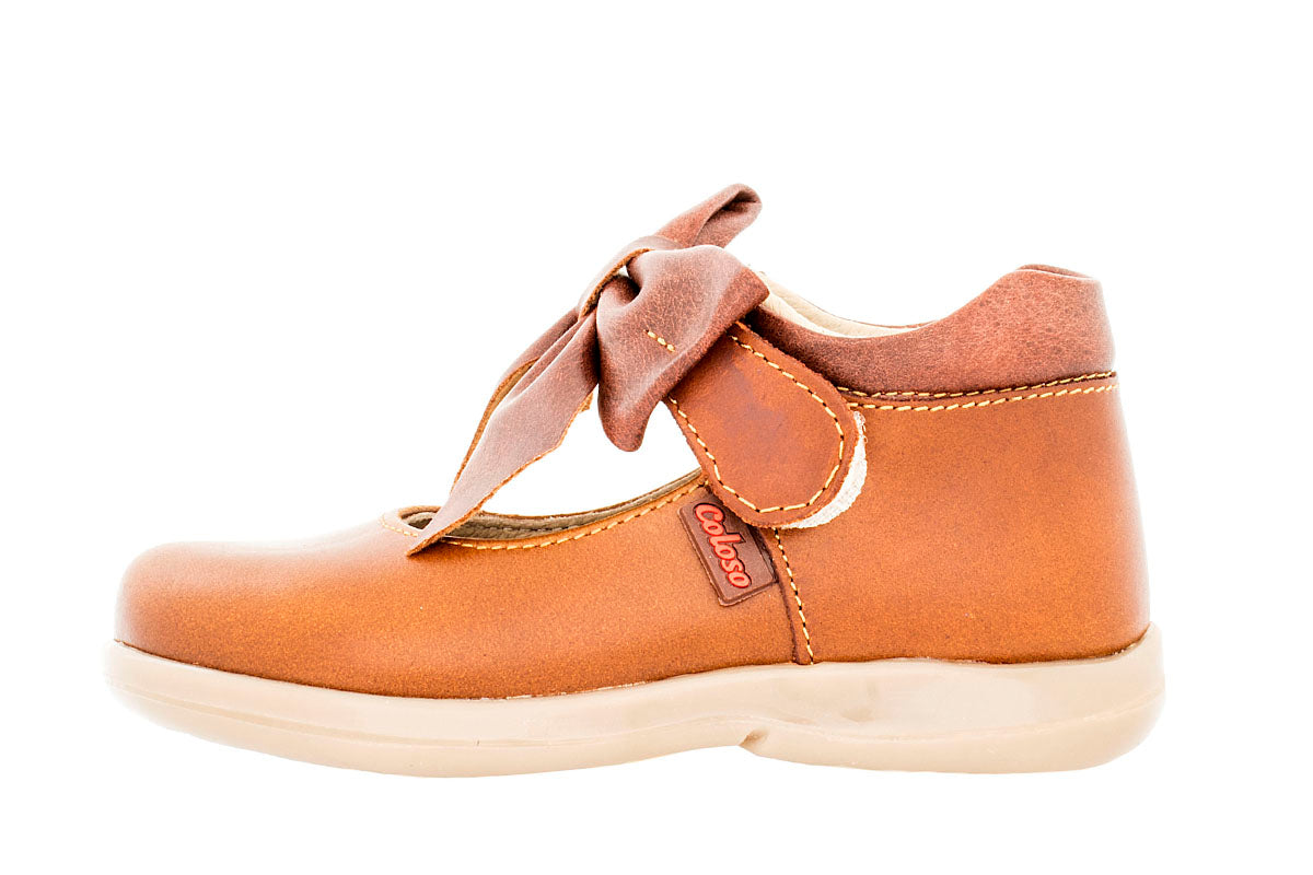 ZAPATO PARA NIÑA 97008 PIEL CAFE