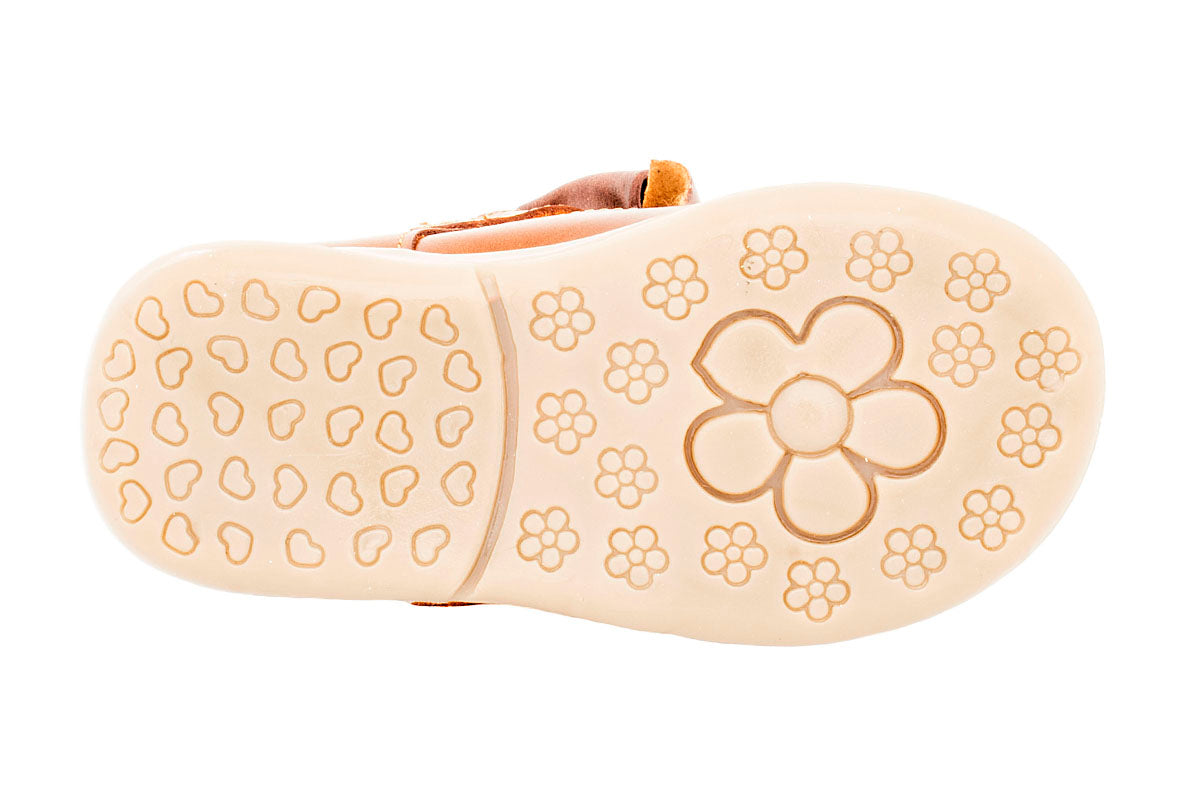 ZAPATO PARA NIÑA 97008 PIEL CAFE