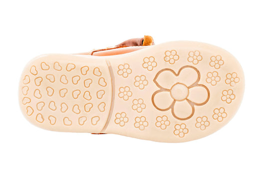 ZAPATO PARA NIÑA 97008 PIEL CAFE
