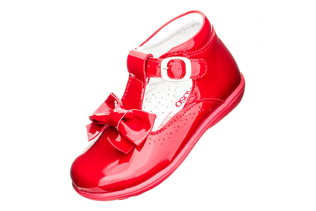 BOTITA PARA NIÑA 98305 CHAROL ROJO