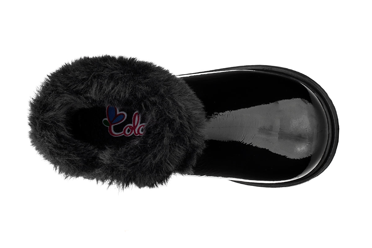 BOTA PARA NIÑA 975901 CHAROL NEGRO